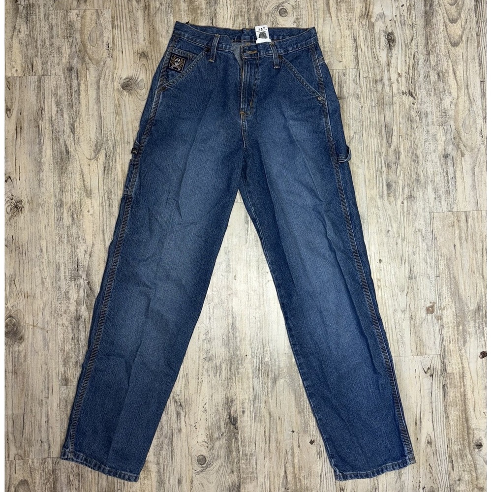 Cinch Denim Carpenter Jeans Men 29x32(Fits 29x29) Blue Label Relaxed Work Hemmed